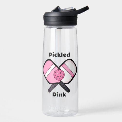 Pickled Dink Funny Pickleball Pun   Water Bottle