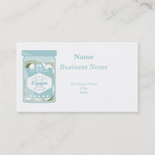 Pickled eggs business card