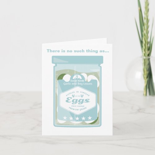 Pickled eggs card