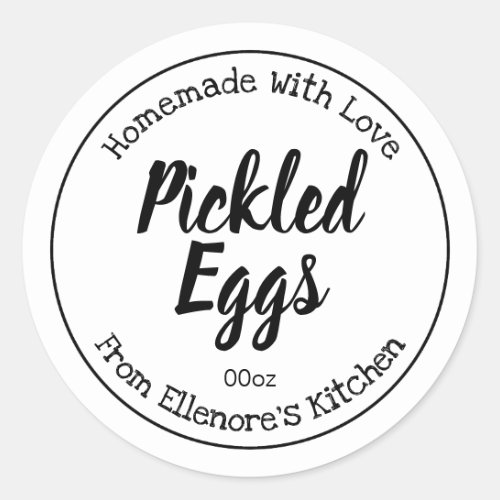 Pickled Eggs Classic Round Sticker