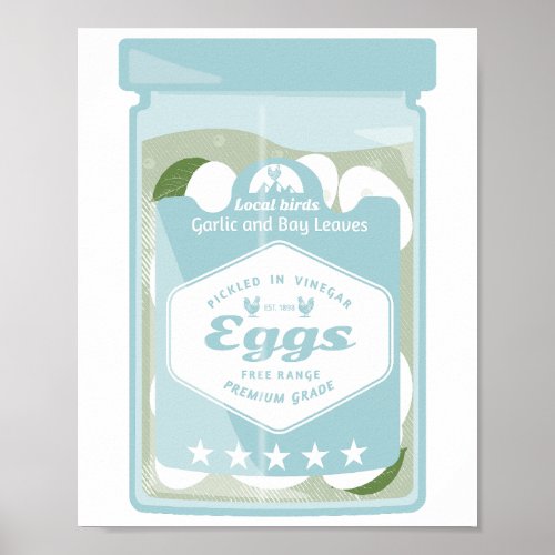 Pickled eggs poster