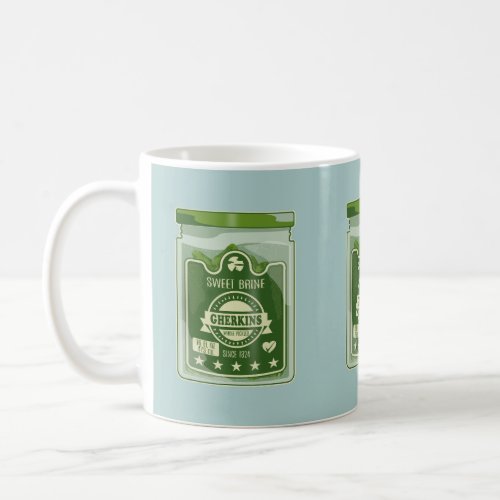 Pickled Gherkins Jar Pop Art Coffee Mug
