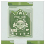 Pickled Gherkins Jar Pop Art Fabric