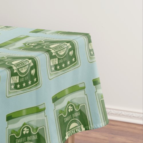 Pickled Gherkins Jar Pop Art Tablecloth