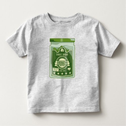 Pickled Gherkins Jar Pop Art Toddler T_shirt
