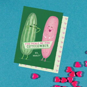 Pickled Pink Classroom Valentine's Day Card