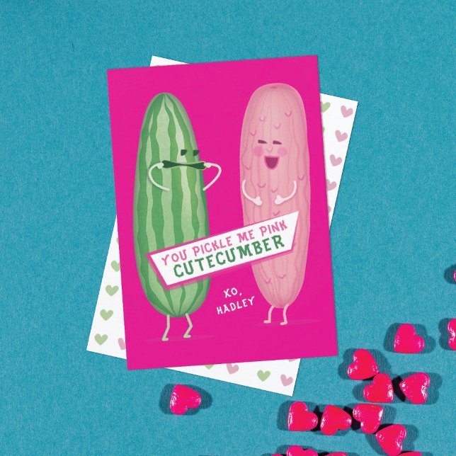 Pickled Pink Classroom Valentine's Day Card (Creator Uploaded)