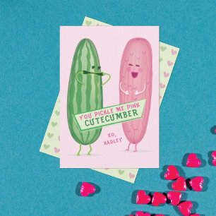 Pickled Pink Classroom Valentine's Day Card