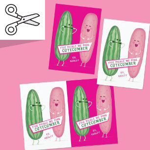 Pickled Pink Classroom Valentine's Day Card