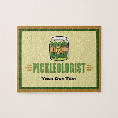 PICKLEOLOGIST Funny Pickle Lovers Jigsaw Puzzle