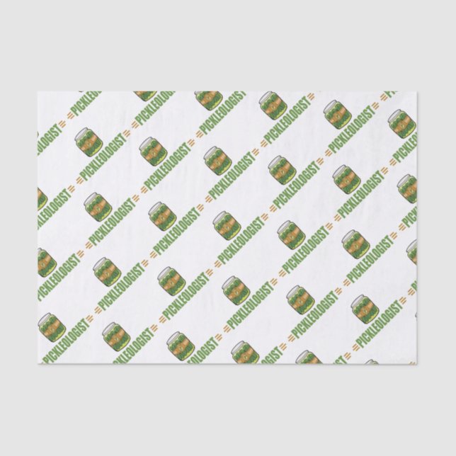 PICKLEOLOGIST Funny Pickle Lovers Tissue Paper (Front)