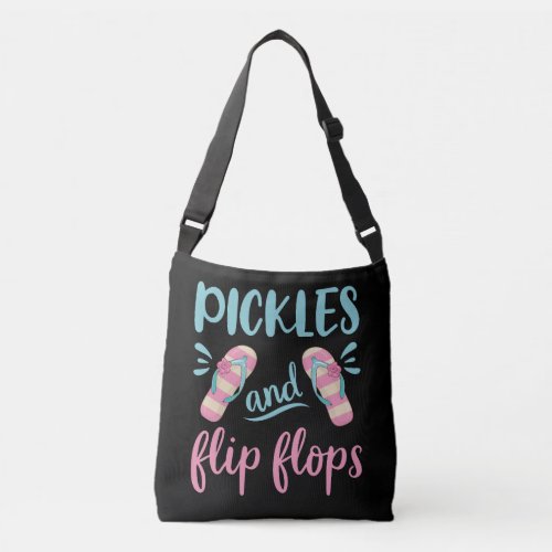Pickles and Flip Flops Crossbody Bag