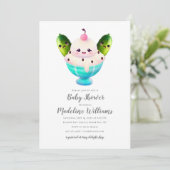Pickles and Ice Cream Baby Shower Invitation (Standing Front)