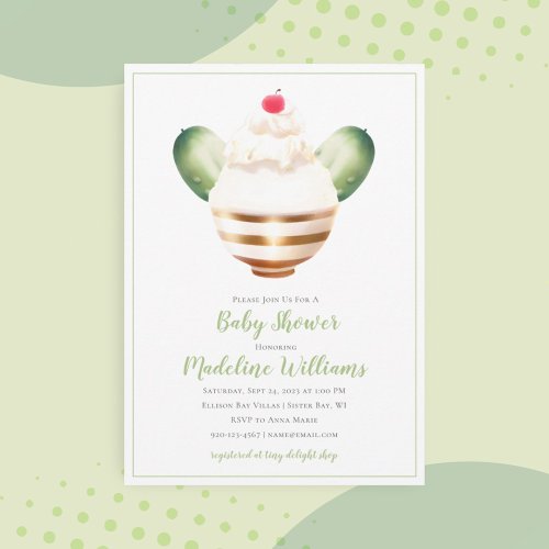 Pickles and Ice Cream Baby Shower Invitation