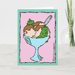 Pickles and Ice Cream Congratulations on Pregnancy Card
