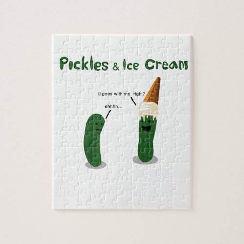 Pickles and Ice Cream Pregnancy Jigsaw Puzzle