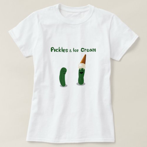 Pickles and Ice Cream Pregnancy T_Shirt