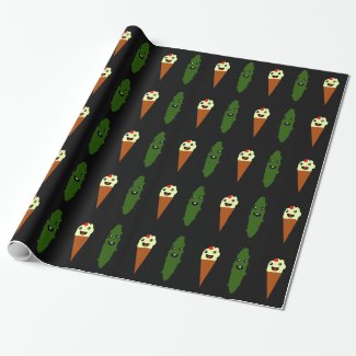 Pickles and Ice Cream Wrapping Paper