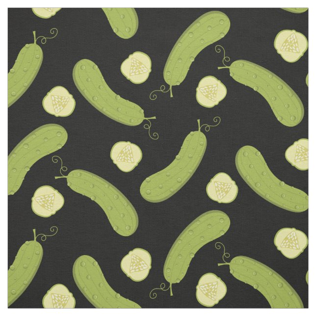 Pickles Cute Food Kids Fabric (Swatch)