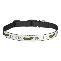 Pickles Dog Personalized Green Dill Pickle Foodie Pet Collar
