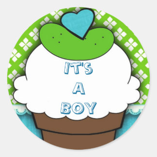Pickles & IceCream "it's a boy" sticker