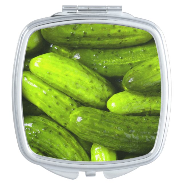 Pickles Love Green Pickles Compact Mirror (Front)