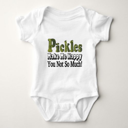Pickles Make Me Happy Baby Bodysuit