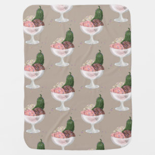Pickles n Ice Cream Baby Blanket