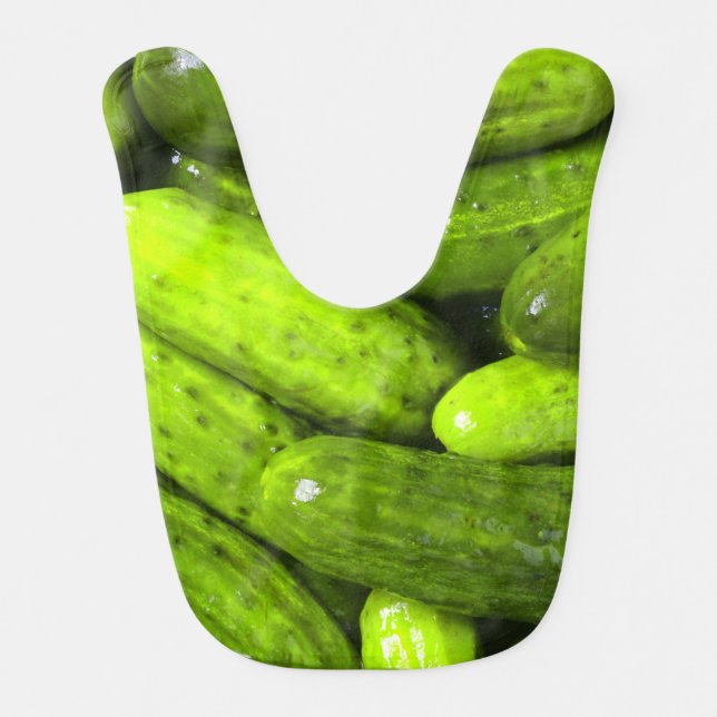 Pickles Pickle Lover Gift Pickle Ball Personalize Baby Bib (Front)