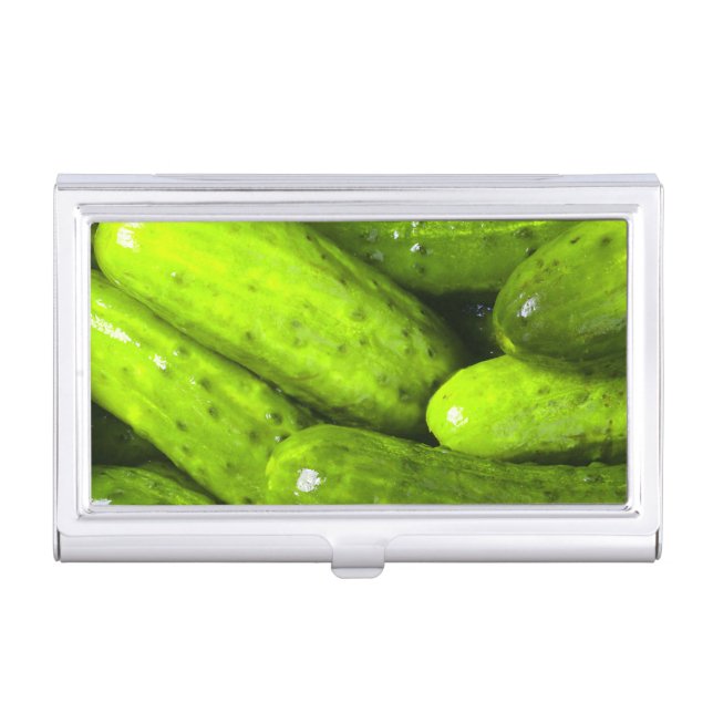 Pickles Pickle Lover Gift Pickle Ball Personalize Business Card Case (Front)