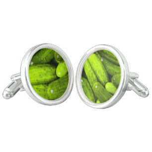Pickles Pickle Lover Gift Pickle Ball Personalize Cufflinks