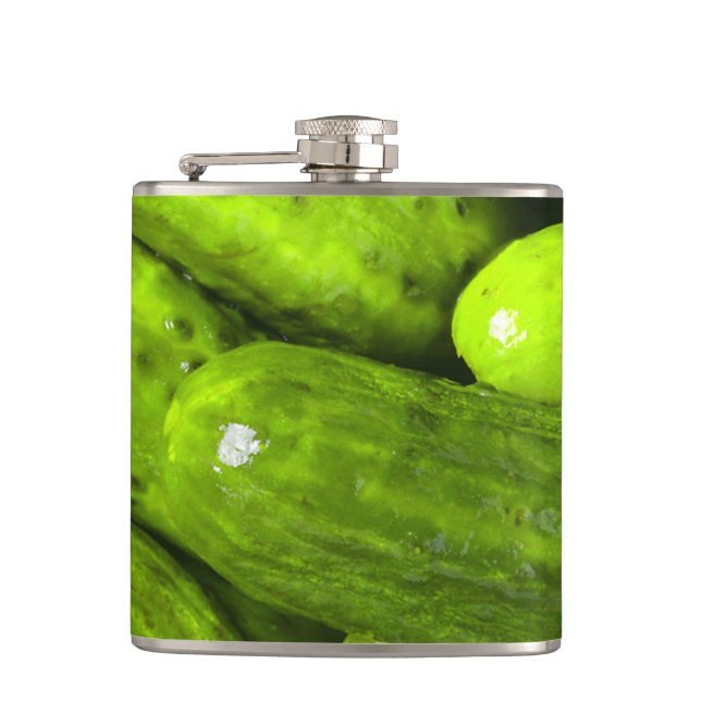 Pickles Pickle Lover Gift Pickle Ball Personalize Flask (Front)