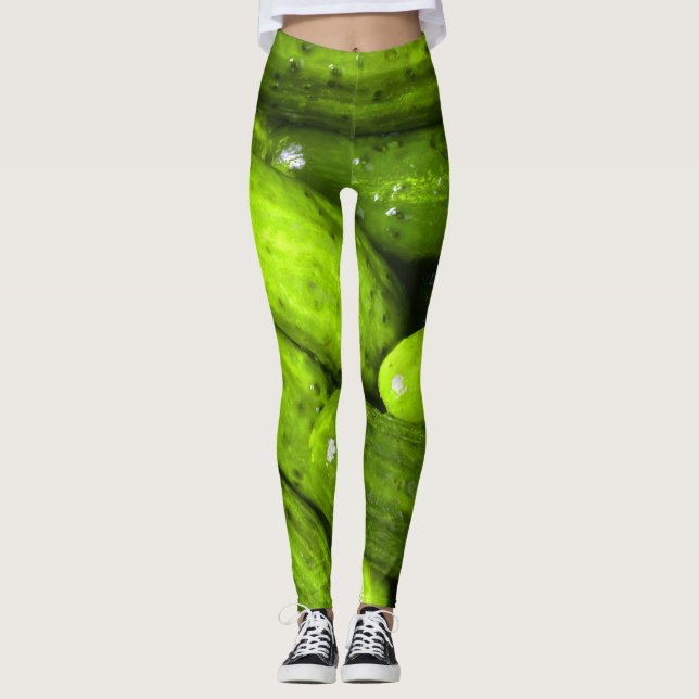 Pickles Pickle Lover Gift Pickle Ball Personalize Leggings (Front)