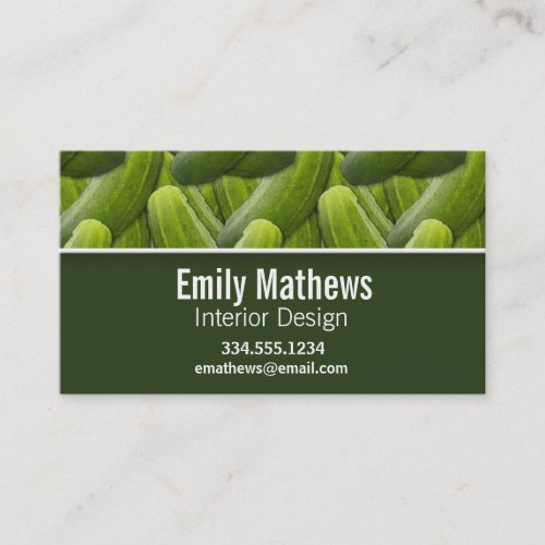 Pickles Pickle Pattern Business Card