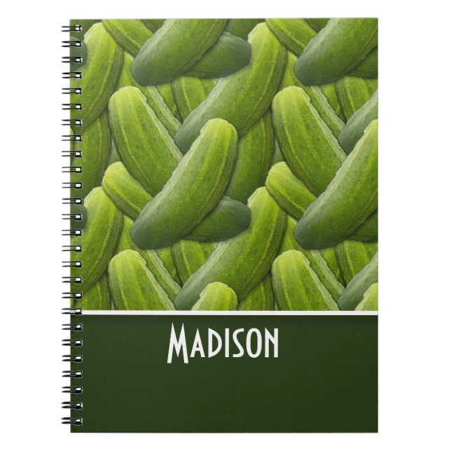 Pickles; Pickle Pattern Notebook (Front)