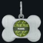Pickles; Pickle Pet Name Tag<br><div class="desc">You will love this cute, elegant Green Pickles; Pickle pattern design! We invite you to our store, Pattern Palace, to view this cool pattern on many more great customizable products, including girly birthday cards, modern invitations, and trendy wedding RSVP cards!</div>