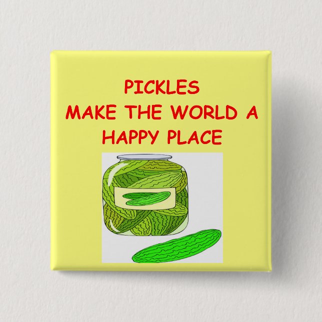 pickles pinback button (Front)