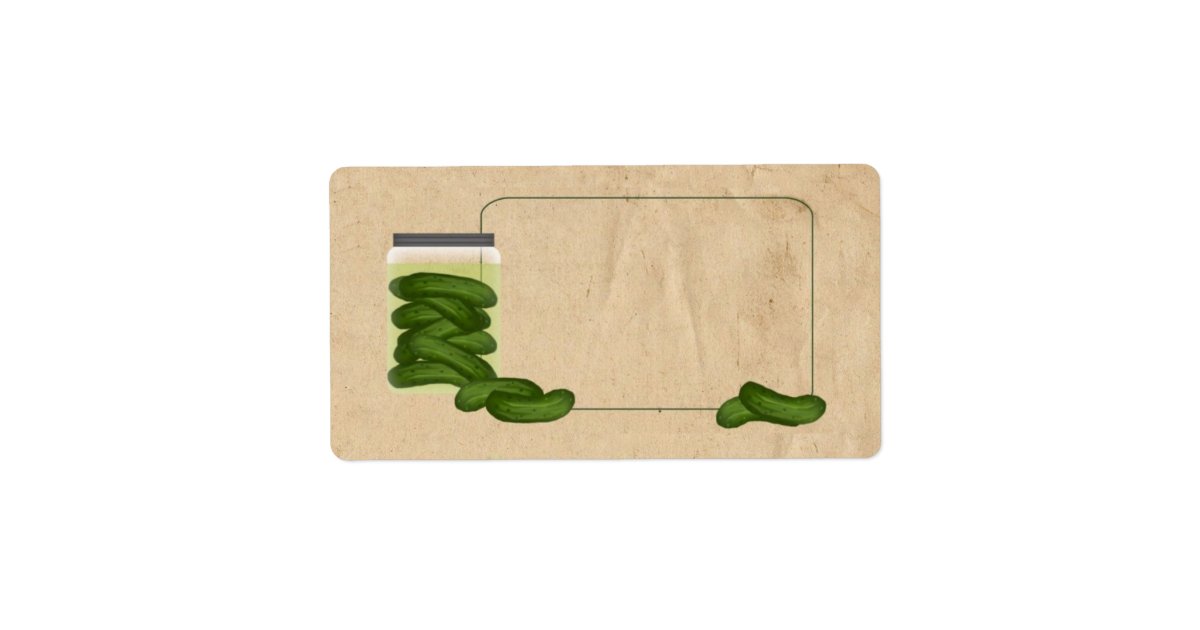 pickles product labels zazzle