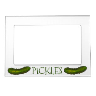 Pickles the Dog Green Dill Pickle Personalized Pet Magnetic Picture Frame