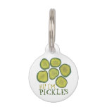 Pickles The Dog Green Kosher Dill Pickle Chips Pet Name Tag at Zazzle