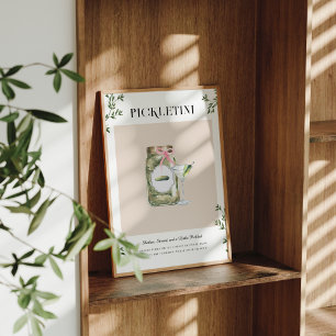 Pickletini Bachelorette Signature Drink Poster