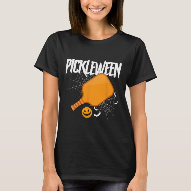 Pickleween Halloween Pickleball  T-Shirt (Front)