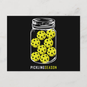 Pickling Season Funny Pickleball Jar Classic  Postcard