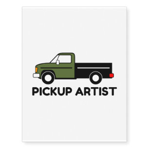 Pickup Artist car Temporary Tattoos
