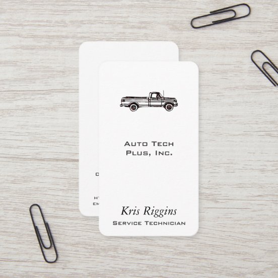 Truck Repair Business Cards Business Card Printing Zazzle