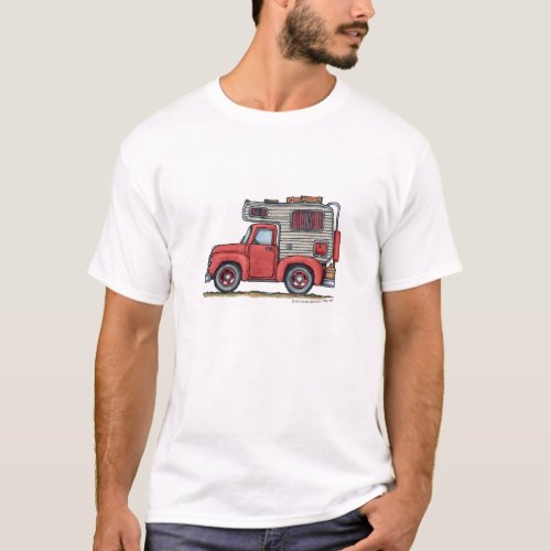 Pickup Truck Camper RV Apparel T_Shirt