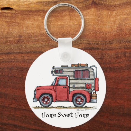 Pickup Truck Camper RV Key Chains HSH Zazzle