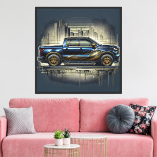 Pickup Truck Canvas Print