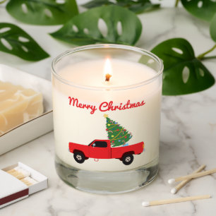 Pickup Truck Christmas Tree Scented Candle