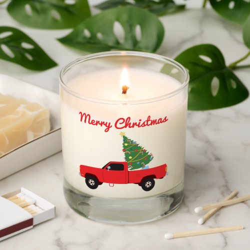 Pickup Truck Christmas Tree Scented Candle